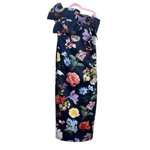 Mestiza New York Wilder Floral Floor-Length Gown Black Midnight Garden Size 14‎